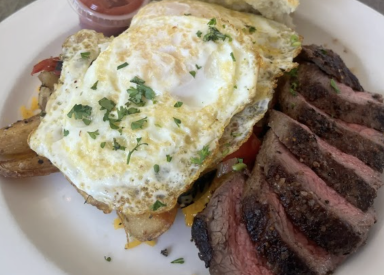 The Bee & The Biscuit signature dishes Big Farm Truck
Stuffed French Toast
Steak and Eggs